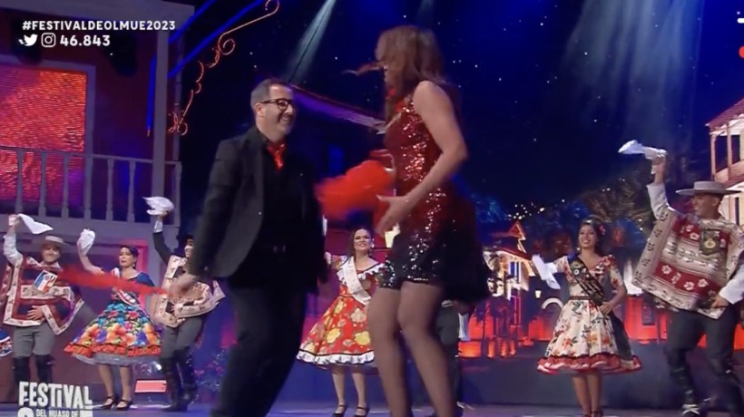 Tuiteros trolean a Ivette Vergara tras su pie de cueca en el Patagual: “Aprende a bailar”