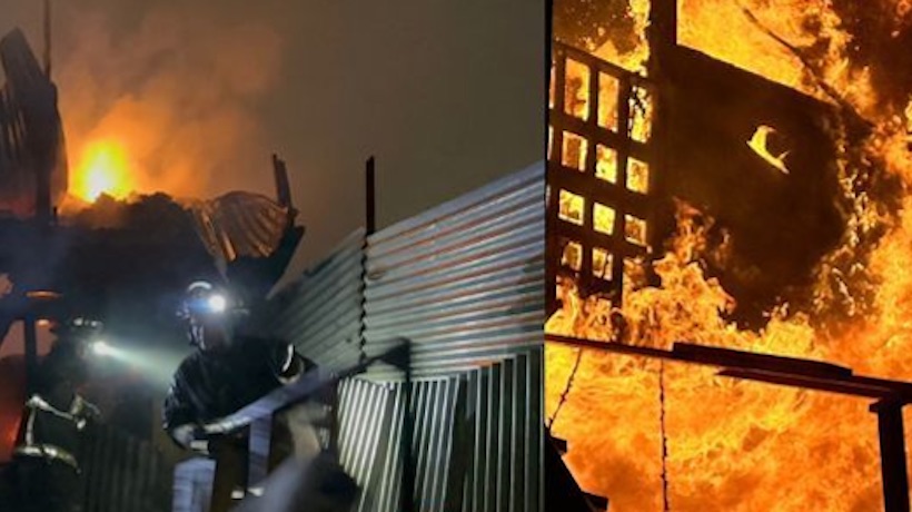 Más de 40 damnificados y nueve casas con pérdida total dejó incendio producido en campamento de Antofagasta