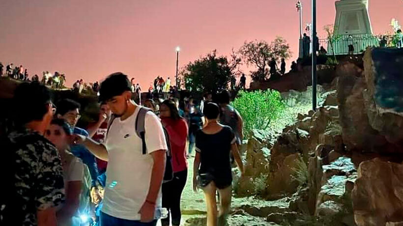 Hoy habrá una caminata nocturna por el Cerro de la Virgen en Los Andes