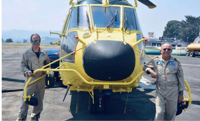 Súper Puma: los poderosos helicópteros que se suman al combate de los incendios