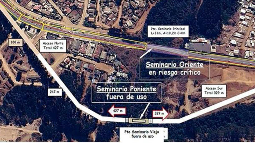Este miércoles cerrarán de manera definitiva el puente que conecta El Quisco con Punta de Tralca