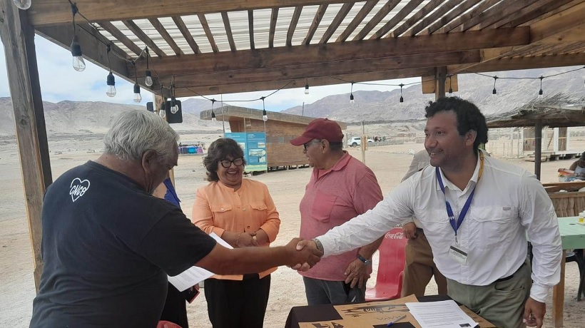 Por 30 años entregan Las caletas de Punta Obispo y Pan de Azúcar a los pescadores del sector Por 30 años entregan Las caletas de Punta Obispo y Pan de Azúcar a los pescadores del sector
