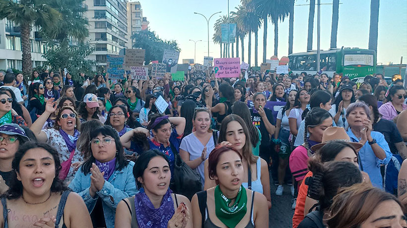 Video Mujeres Marcharon Por Las Calles De Vi A Del Mar Para