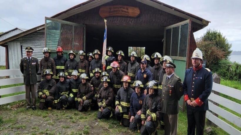 Bomberos de Tenaún deja de ser brigada y se convierte en la Quinta Compañía de Dalcahue