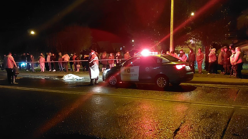 Hombre murió atropellado en sector Francke de Osorno