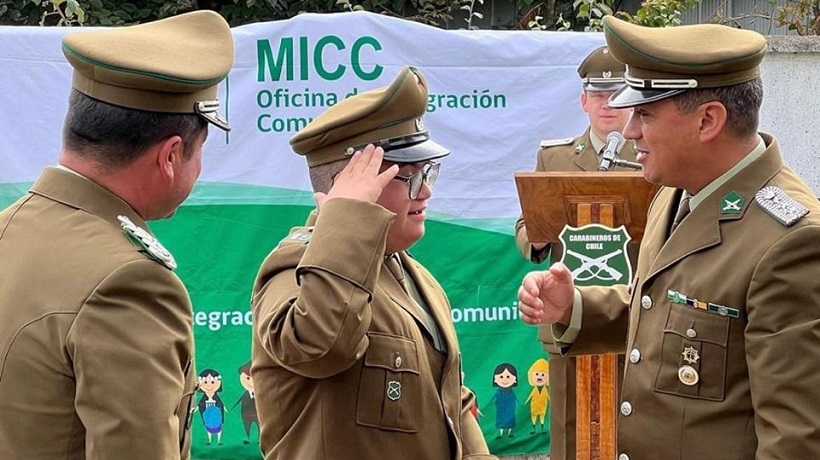 Joven de Curanilahue fue nombrado carabinero honorario de la Cuarta Comisaría de esa comuna