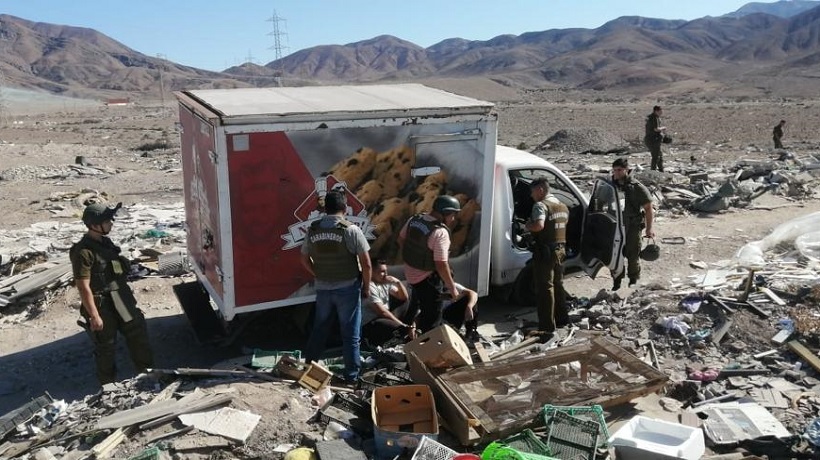 Recuperan camión repartidor de alimentos robado en Copiapó