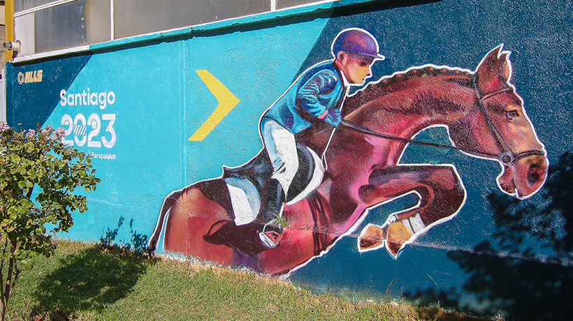 Quillota inauguró mural en homenaje al jinete Alberto Larraguibel y su caballo “Huaso”
