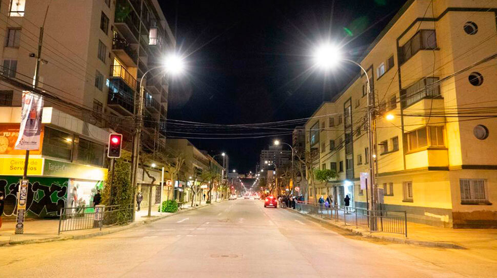 Nuevas luminarias led se instalarán en el plan de Viña del Mar