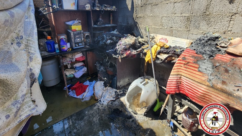 Se reporta principio de incendio en el patio de una vivienda en el ...