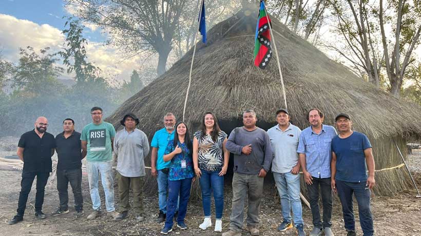 Finalizó la construcción de la primera ruka mapuche del Valle de Aconcagua