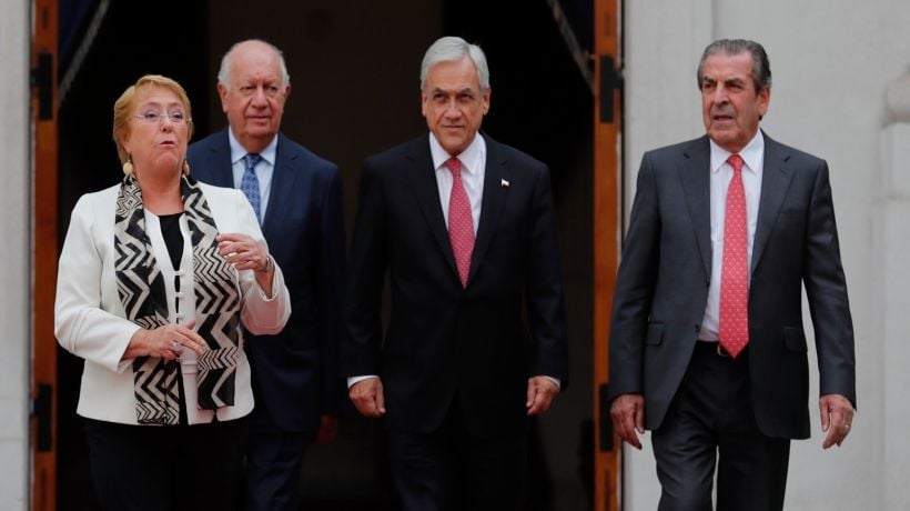 Expresidentes Bachelet Lagos Frei y Piñera firmaron compromiso Por