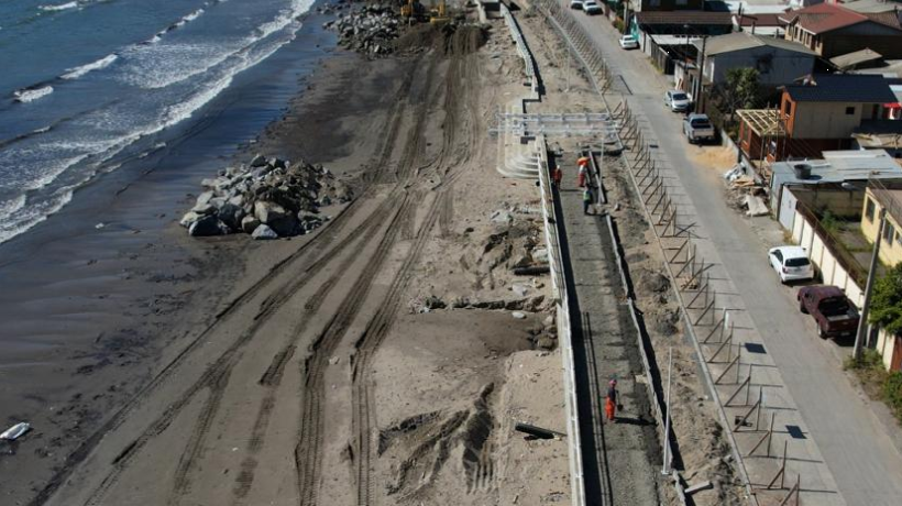 Lota Obras Del Borde Costero En Colcura Alcanzan Un De Avance Y Se