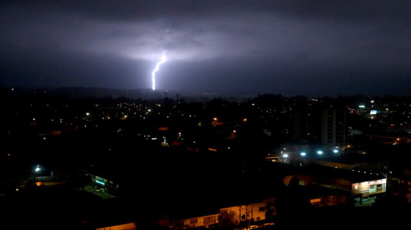 Declaran Alerta Temprana Preventiva por tormentas eléctricas en Los Ríos