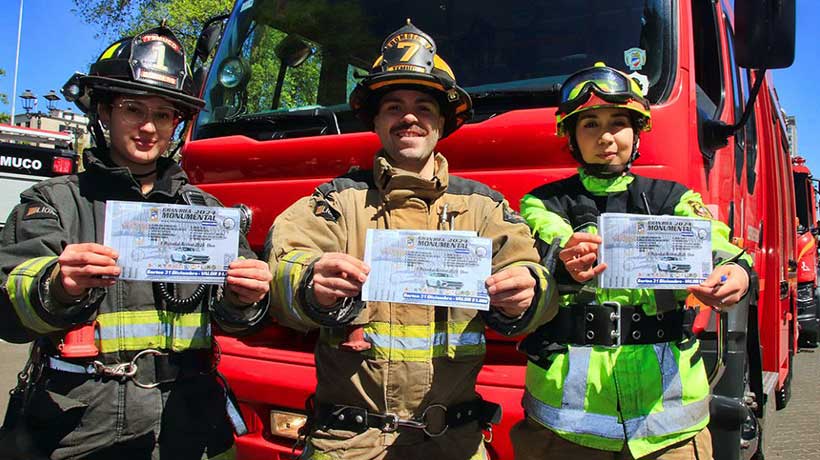 Cuerpo de Bomberos de Temuco lanzó su “Rifa Monumental”: buscan vender 500 mil boletos