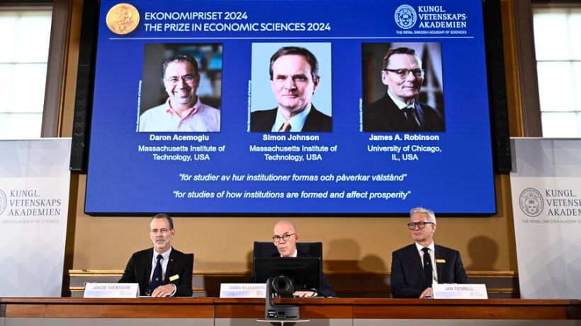 Daron Acemoglu, Simon Johnson y James Robinson, Premio Nobel de Economía 2024
