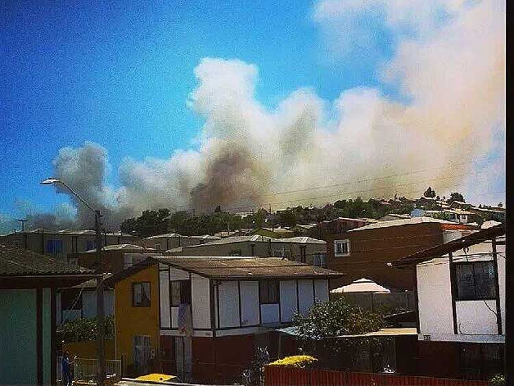 Incendio en Quilpué se encuentra parcialmente controlado ...