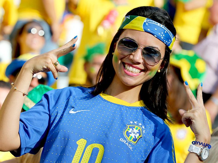 Las bellezas brasileñas en el partido con Croacia | Soychile.cl