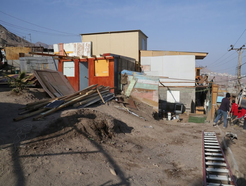 Desalojaron una vivienda que fue construida sobre una 