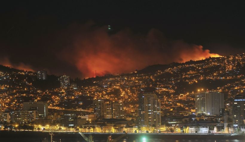 Decretaron estado de catástrofe en Valparaíso por el mega ...