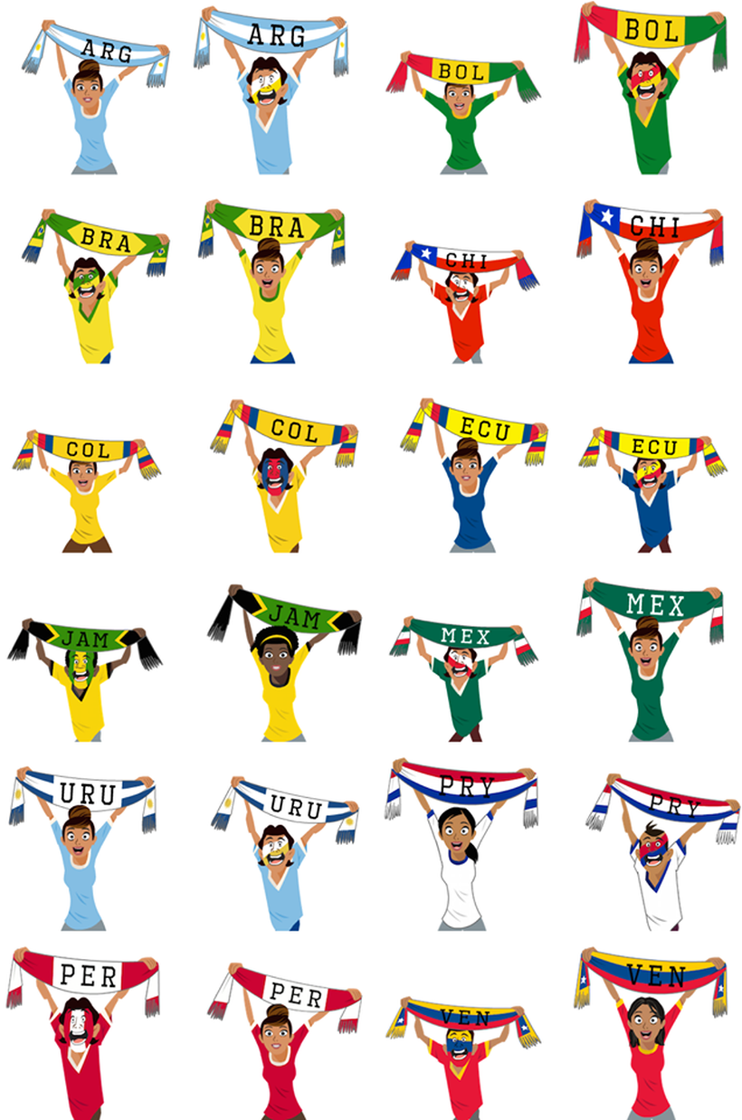 Facebook estrenó stickers especiales para la Copa América ...