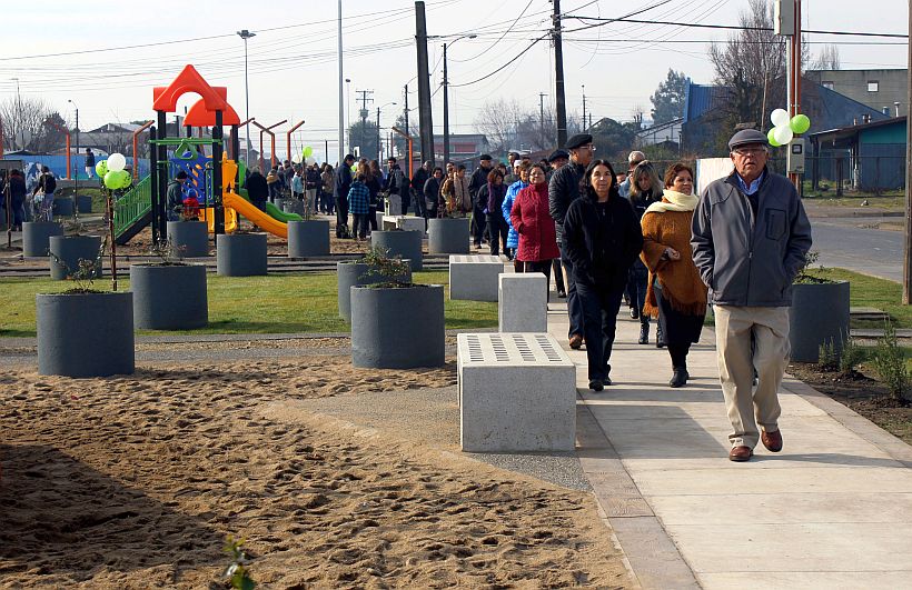 El barrio Santa Rosa de Temuco tiene un nuevo paseo a un costado de la ...