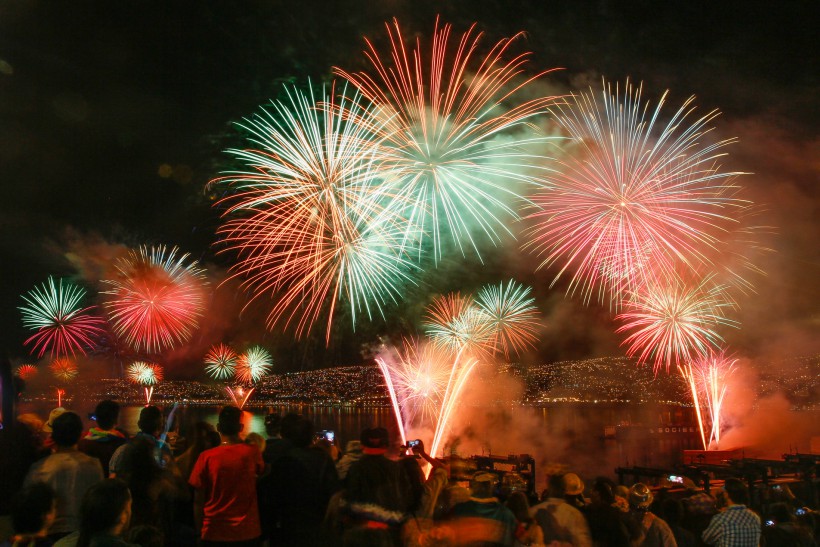 Valparaíso, Viña y Concón vivieron una fiesta de luces