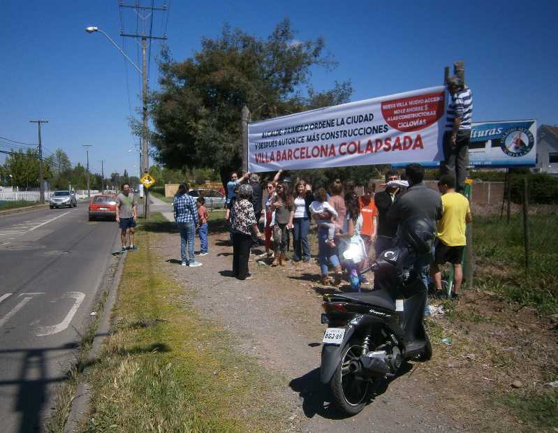 Ante El Concejo Municipal Vecinos De Villa Barcelona De Chilln