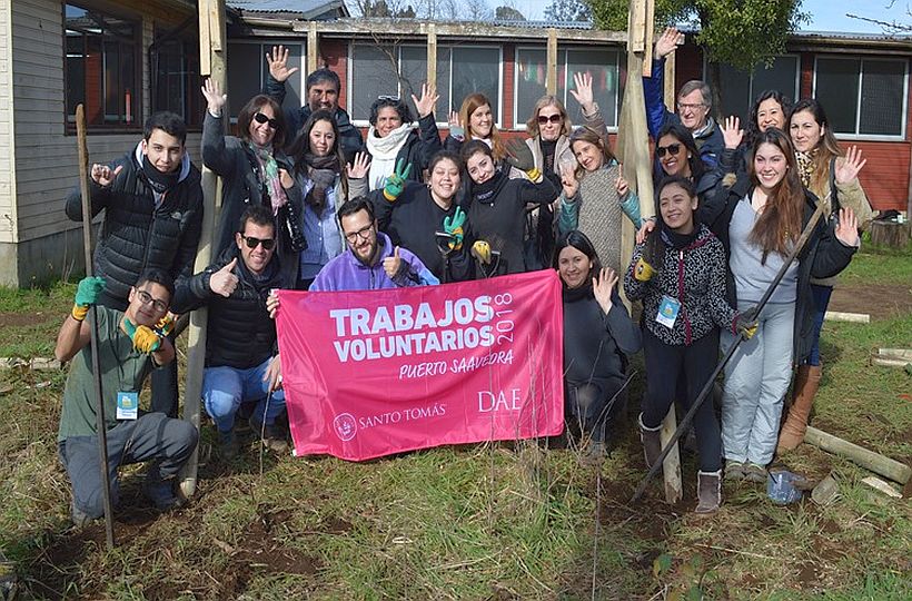 Estudiantes de Santo Tomás realizaron trabajos de invierno en Puerto