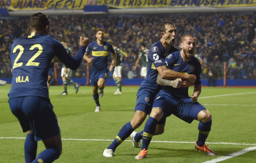 Boca venció 2-0 a Palmeiras en ida de la semifinal de Copa Libertadores