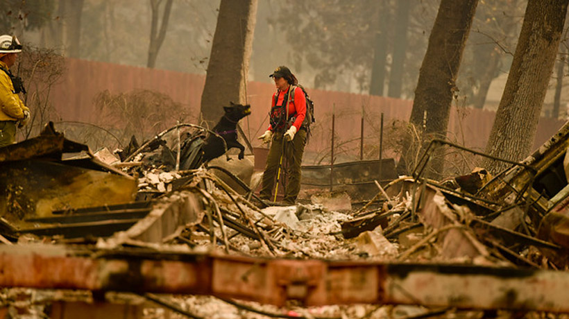 A 42 subieron los muertos en el gigantesco incendio en California