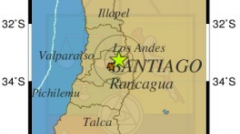 Sismo de 4,3° Richter se registró en la Zona Central