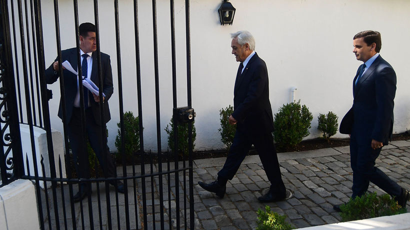 Presidente Piñera se reunió con grandes empresarios en la CPC