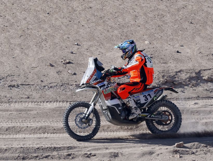 Quintanilla en la largada del Dakar Perú 2019: 