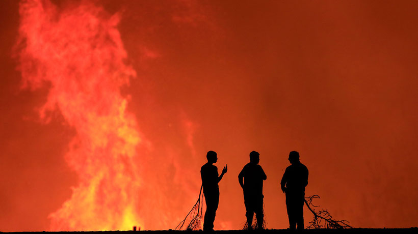 ONEMI contabiliza 16 incendios activos en la zona centro sur del país