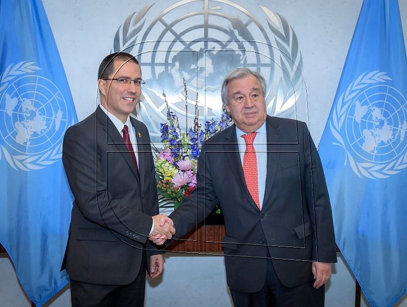 Canciller de Venezuela se reunió con Secretario General de la ONU