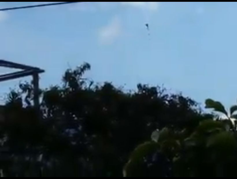 [VIDEO] ¡Terrible! paracaidista de las Fuerzas Armadas de Honduras murió durante un salto libre