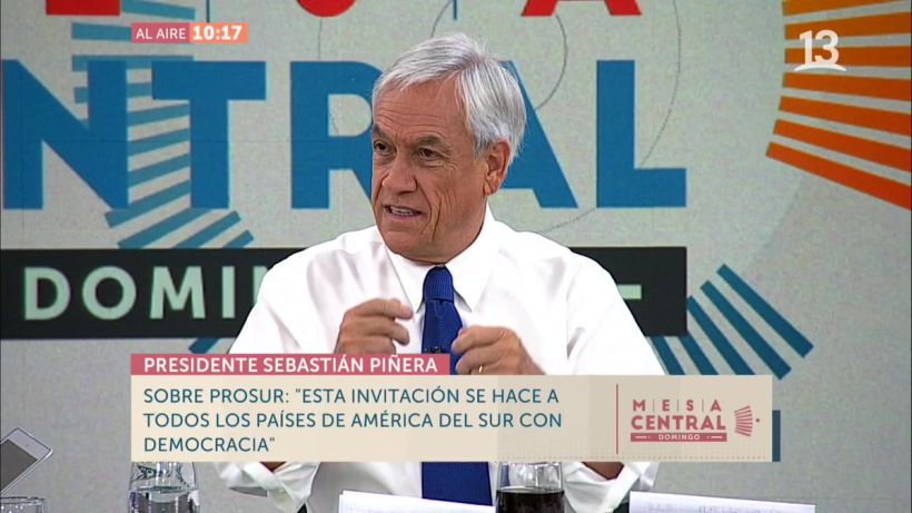 Sebastián Piñera sobre la ausencia de Guaidó en cumbre Prosur: 