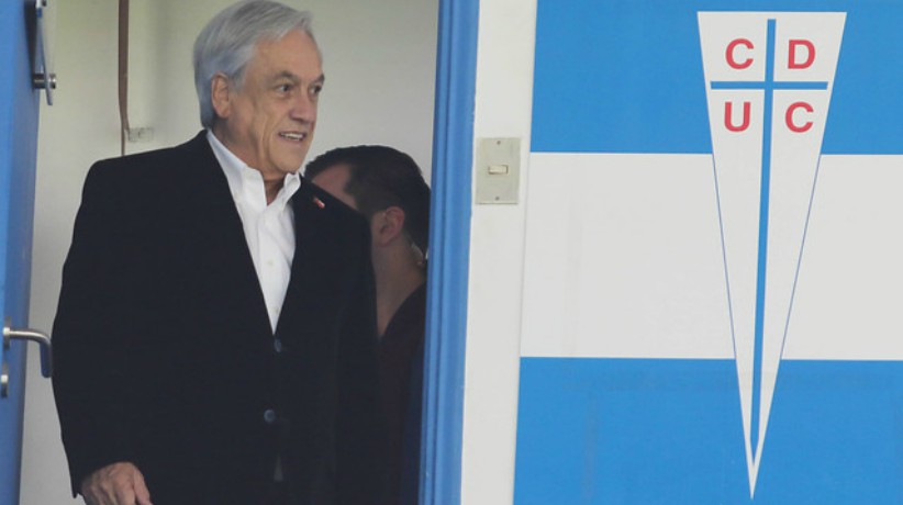 Presidente Piñera asistió al clásico entre Universidad Católica y Universidad de Chile