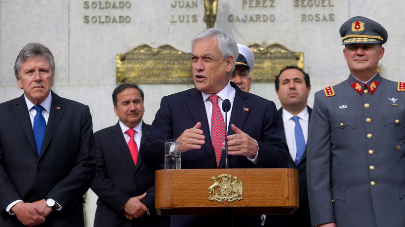 Piñera firmó decreto que permitirá a FF.AA. colaborar en lucha contra crimen organizado y narcotráfico en las fronteras