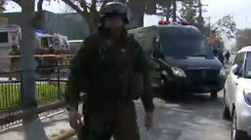 Cuatro carabineros heridos tras explosión en comisaría de Huechuraba