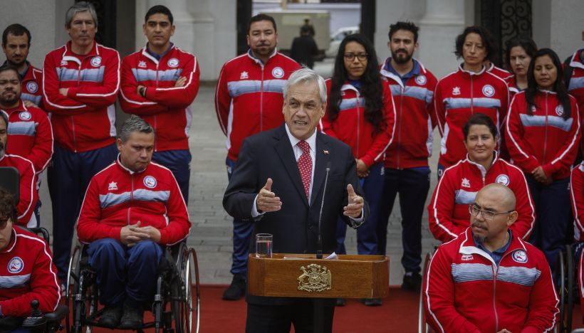 Presidente Piñera recibió a los atletas de los Parapanamericanos 2019