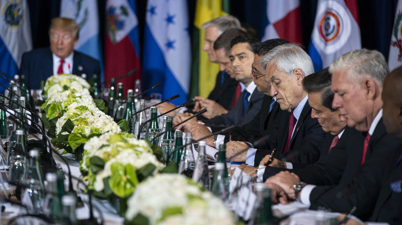 Presidente Piñera participó en reunión de mandatarios por Venezuela