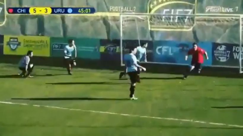 [VIDEO] Ira uruguaya contra Chile tras gol pichanguero en Mundial de fútbol 7