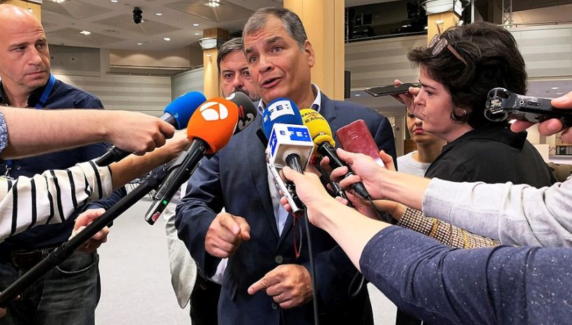 Rafael Correa pidió elecciones en Ecuador y afirmó que será candidato si es necesario