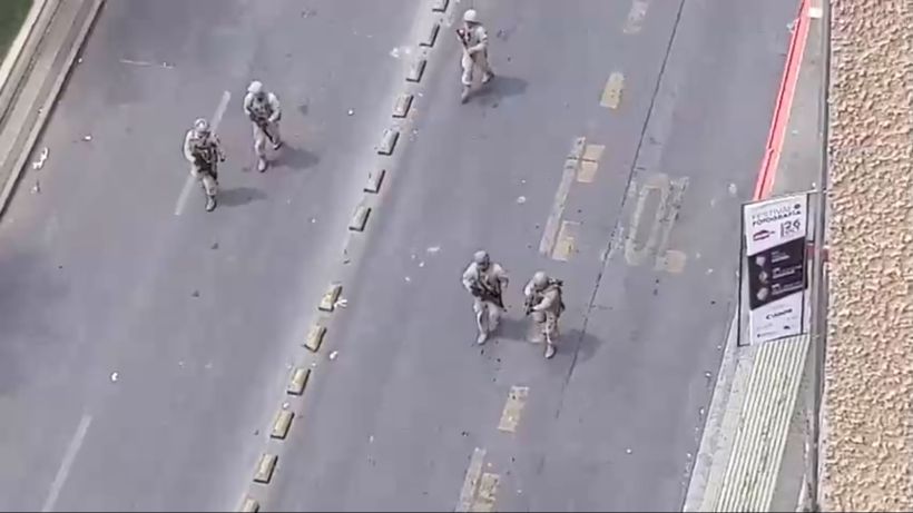 Registran a militar disparando durante manifestaciones en la Alameda
