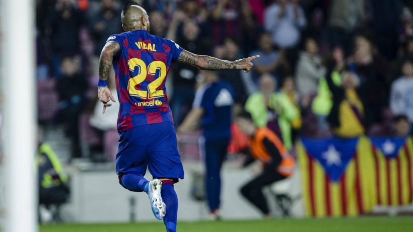 [VIDEO] Revisa el gol de Arturo Vidal en la victoria del Barcelona sobre Valladolid