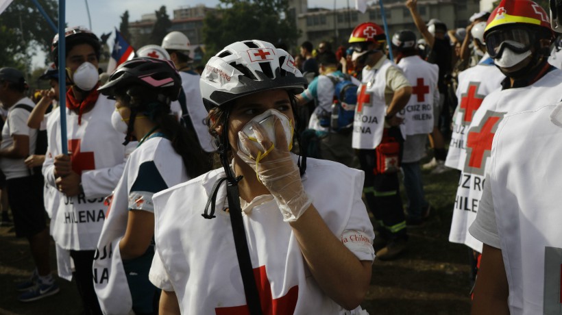 Cruz Roja cifró en más de 2.500 los heridos a nivel nacional en protestas.