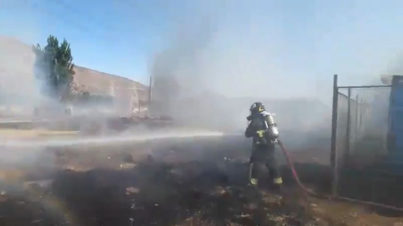 [VIDEO] Bomberos trabaja para aplacar incendio estructural y forestal en colegio de Buin
