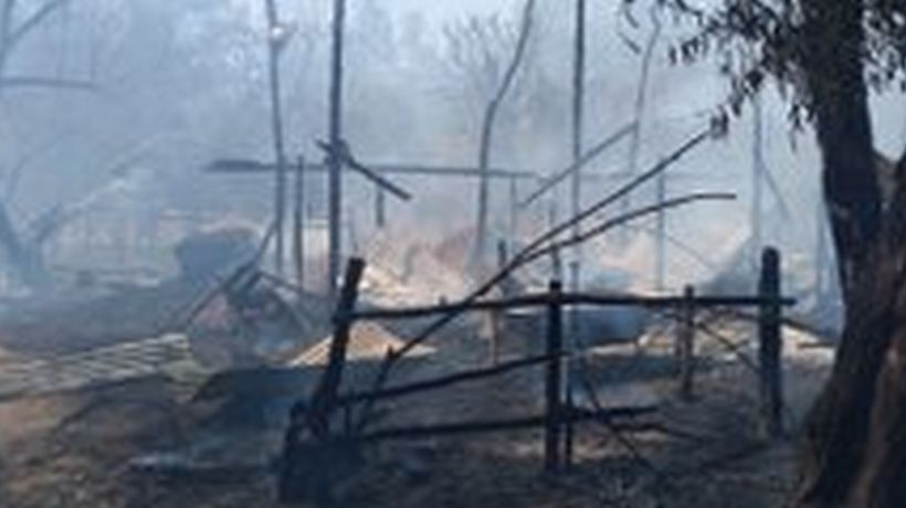 Incendio estructural y forestal afecta a camino Laguna Aculeo y Callejón La Playa